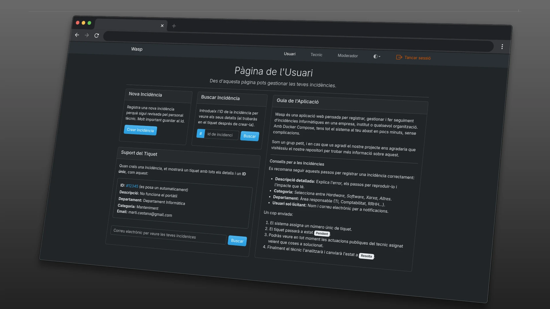 WASP - Page Incidents Manager